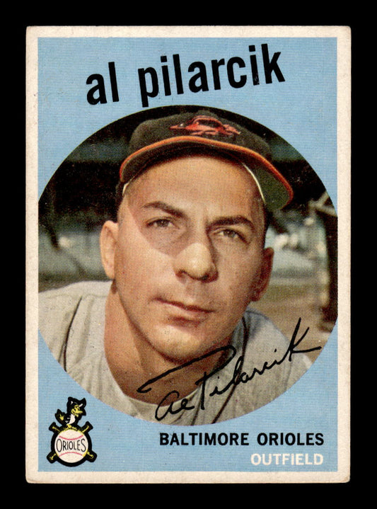 1959 Topps #7 Al Pilarcik Baltimore Orioles EXMT 10012907