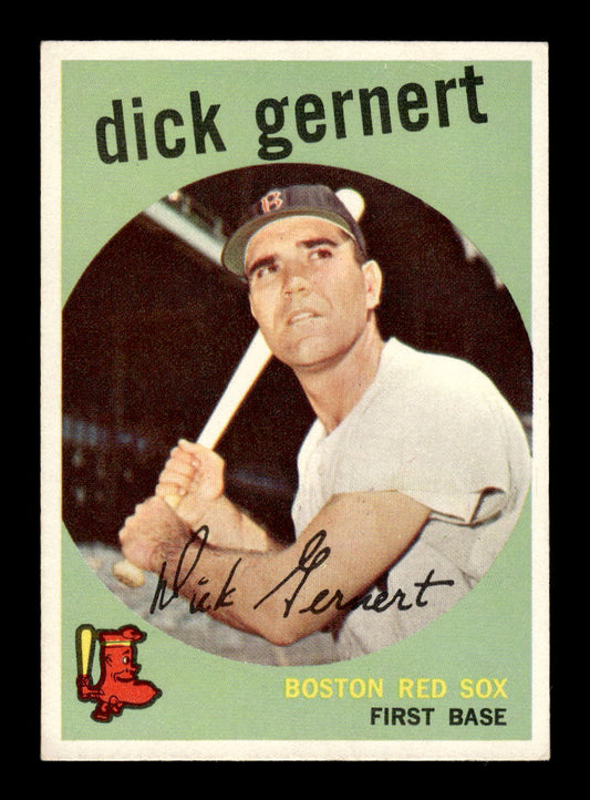 1959 Topps #13 Dick Gernert Boston Red Sox EXMT 10012911