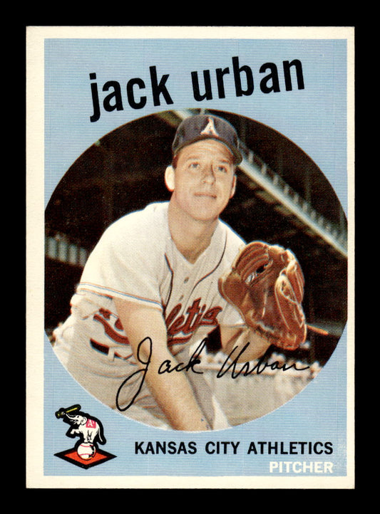 1959 Topps #18 Jack Urban Kansas City Athletics EXMT 10012913