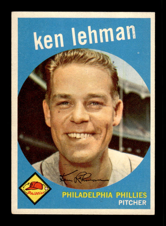 1959 Topps #31 Ken Lehman Philadelphia Phillies EXMT 10012922