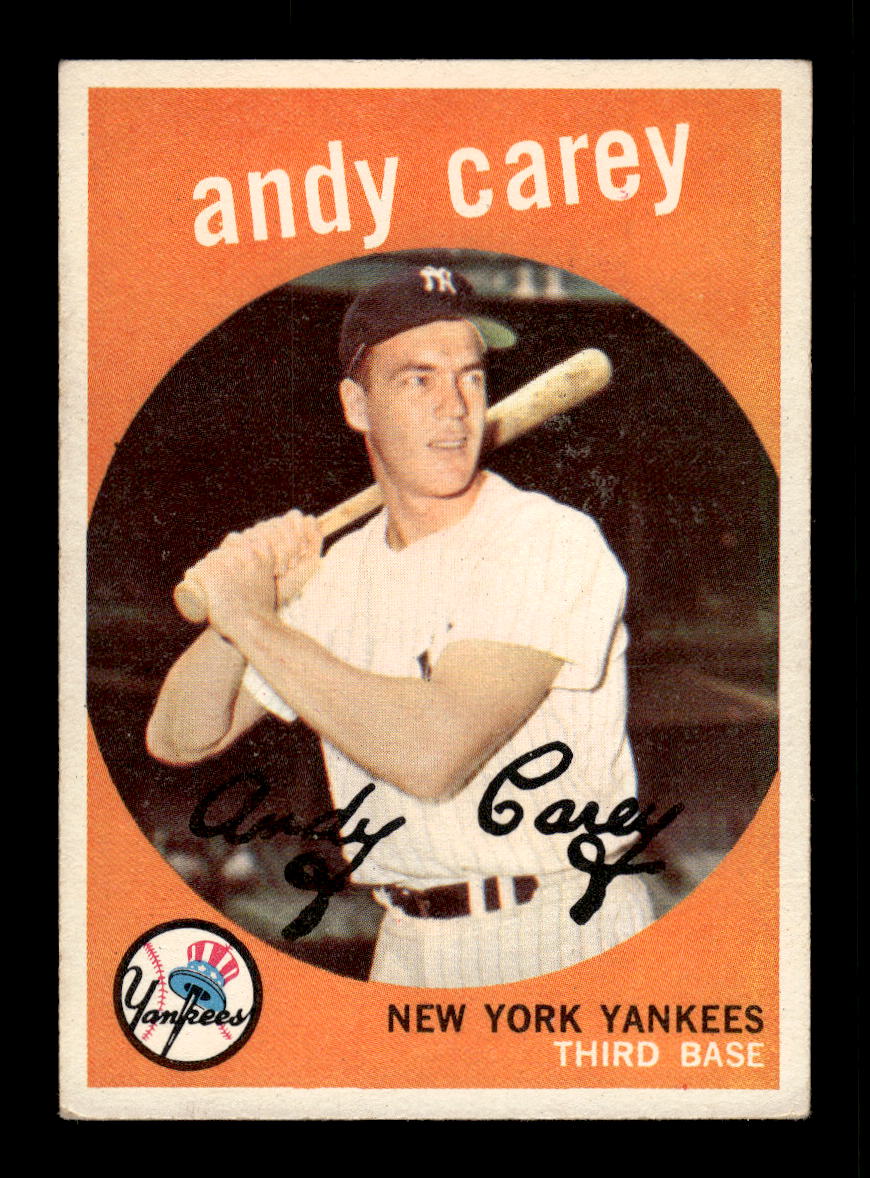 1959 Topps #45 Andy Carey New York Yankees EXMT 10012924
