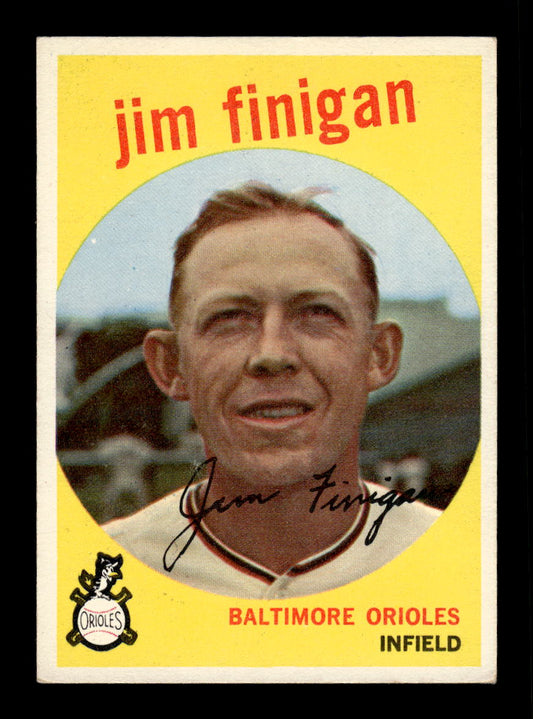 1959 Topps #47 Jim Finigan Baltimore Orioles EXMT 10012925