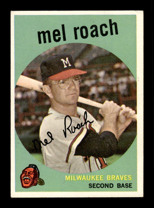 1959 Topps #54 Mel Roach Milwaukee Braves EXMT 10012927