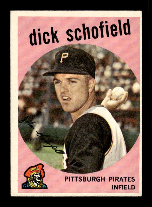 1959 Topps #68 Dick Schofield Pittsburgh Pirates EXMT 10012935
