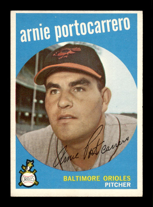 1959 Topps #98 Arnie Portocarrero Baltimore Orioles EXMT 10012942