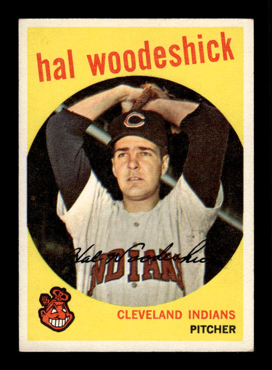 1959 Topps #106 Hal Woodeshick Cleveland Indians EXMT 10012944