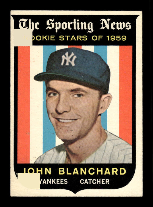 1959 Topps #117 John Blanchard New York Yankees EXMT 10012948