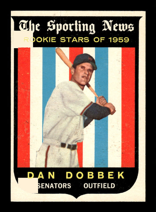 1959 Topps #124 Dan Dobbek Washington Senators EXMT 10012954