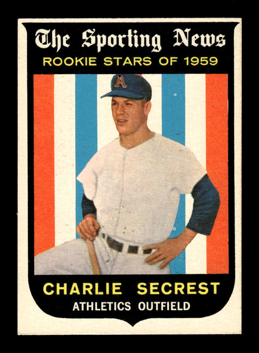 1959 Topps #140 Charlie Secrest Kansas City Athletics EXMT 10012961