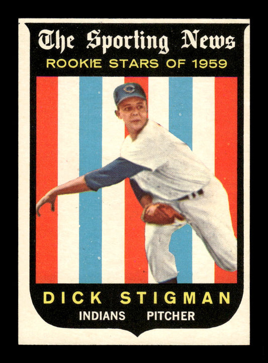 1959 Topps #142 Dick Stigman Cleveland Indians EXMT 10012962