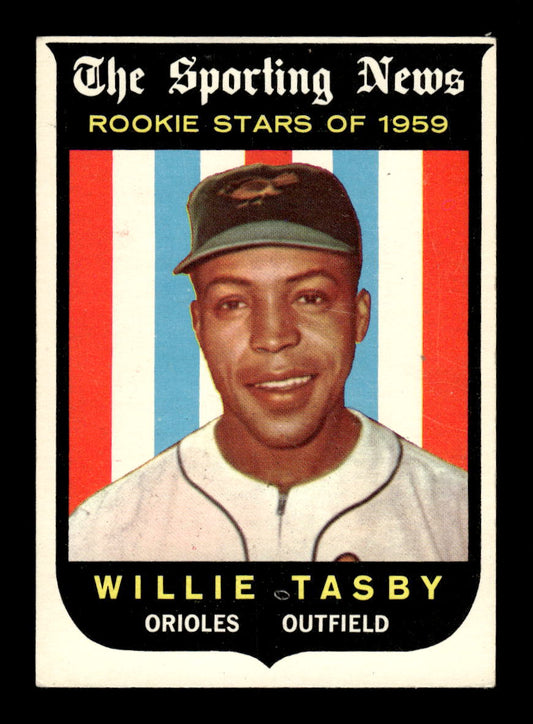 1959 Topps #143 Willie Tasby Baltimore Orioles EXMT 10012963