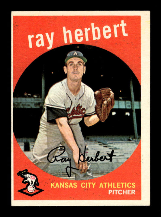 1959 Topps #154 Ray Herbert Kansas City Athletics EXMT 10012969