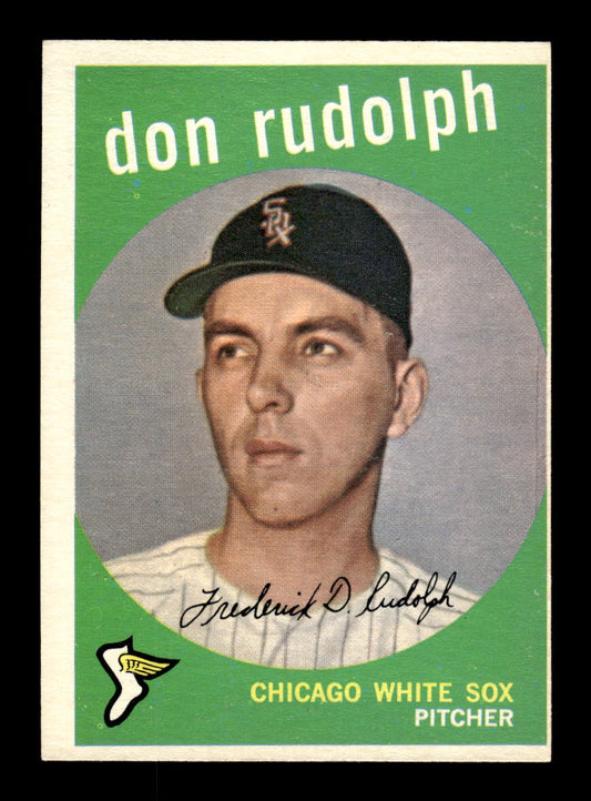 1959 Topps #179 Don Rudolph Chicago White Sox EXMT 10012978