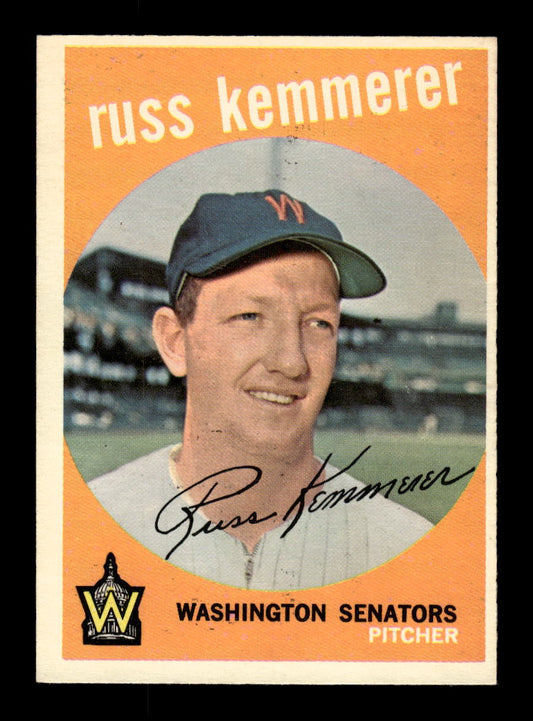 1959 Topps #191 Russ Kemmerer Washington Senators EXMT 10012981