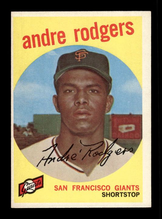 1959 Topps #216b Andre Rodgers San Francisco Giants EXMT 10012984