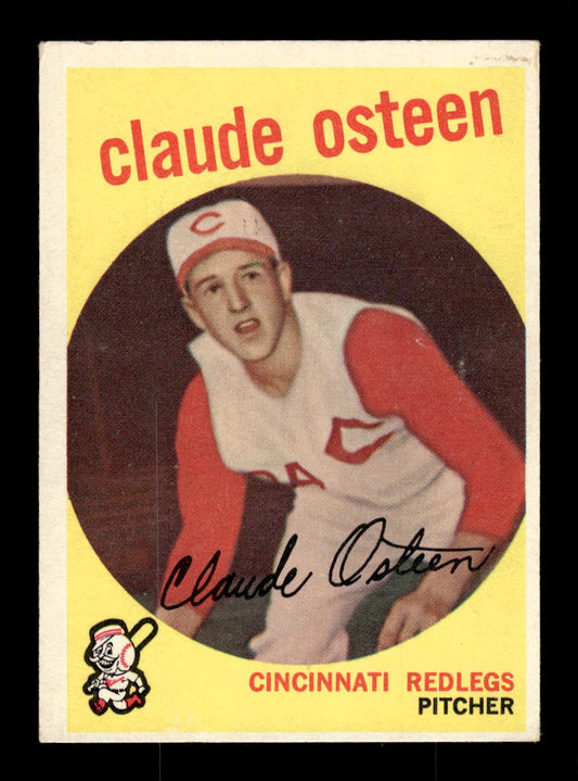 1959 Topps #224b Claude Osteen Cincinnati Redlegs EXMT 10012988