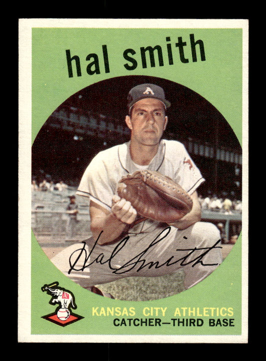1959 Topps #227b Hal Smith Kansas City Athletics EXMT 10012990