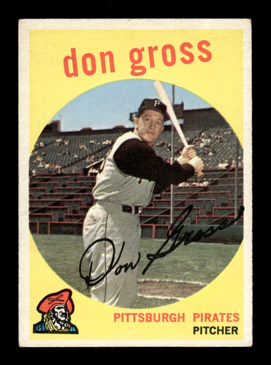 1959 Topps #228b Don Gross Pittsburgh Pirates EXMT 10012991