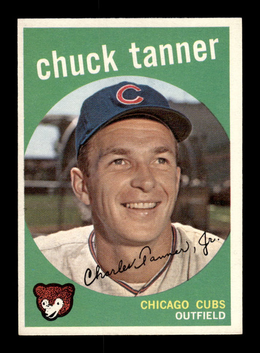 1959 Topps #234b Chuck Tanner Chicago Cubs EXMT 10012993