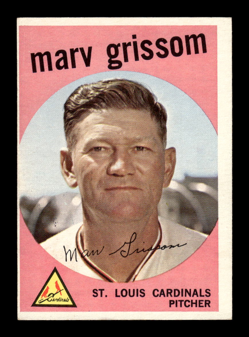 1959 Topps #243b Marv Grissom St. Louis Cardinals EXMT 10012997