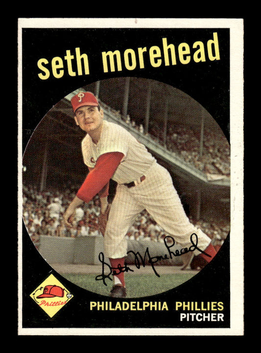 1959 Topps #253b Seth Morehead Philadelphia Phillies EXMT 10013001