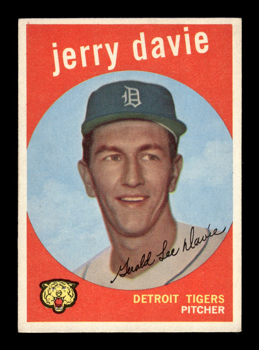1959 Topps #256b Jerry Davie Detroit Tigers EXMT 10013002