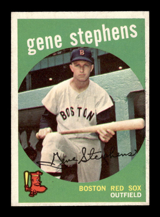 1959 Topps #261a Gene Stephens Boston Red Sox EXMT 10013003