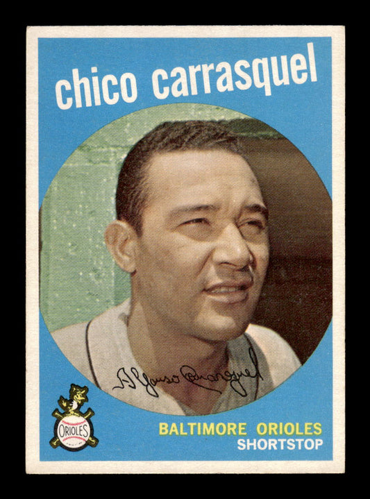 1959 Topps #264b Chico Carrasquel Baltimore Orioles EXMT 10013004