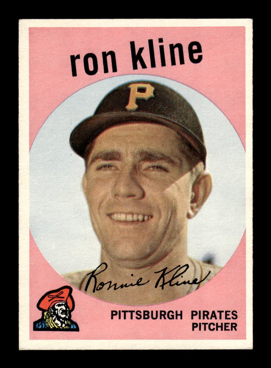 1959 Topps #265b Ron Kline Pittsburgh Pirates EXMT 10013005