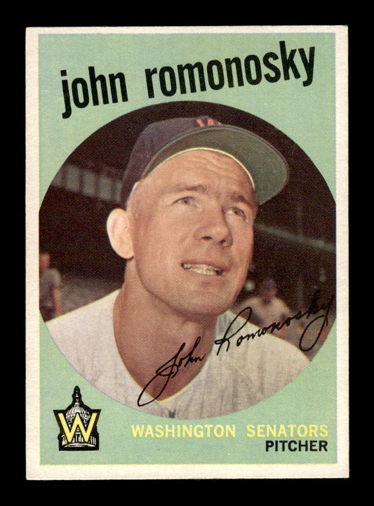 1959 Topps #267a John Romonosky Washington Senators EXMT 10013006