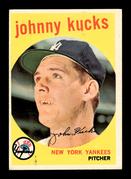 1959 Topps #289 Johnny Kucks New York Yankees EXMT 10013011