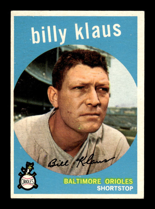 1959 Topps #299 Billy Klaus Baltimore Orioles EXMT 10013017