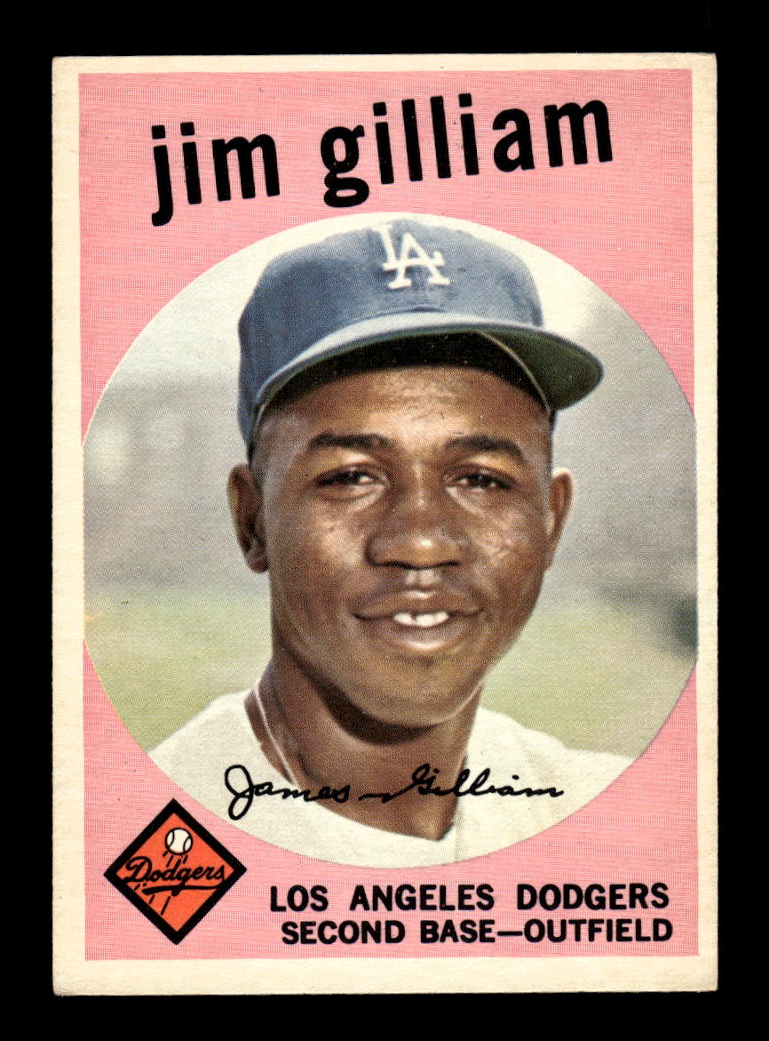 1959 Topps #306 Jim Gilliam Los Angeles Dodgers EXMT 10013020