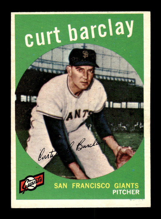 1959 Topps #307 Curt Barclay San Francisco Giants EXMT 10013021