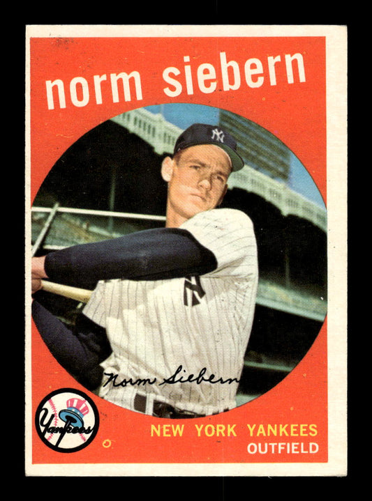 1959 Topps #308 Norm Siebern New York Yankees EXMT 10013022