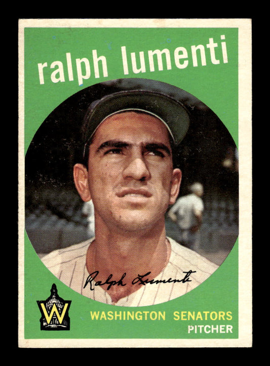 1959 Topps #316b Ralph Lumenti Washington Senators EXMT 10013026