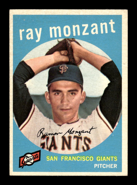 1959 Topps #332 Ray Monzant San Francisco Giants EXMT 10013031