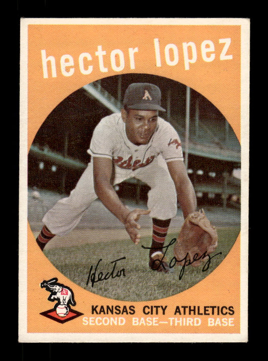 1959 Topps #402 Hector Lopez Kansas City Athletics EXMT 10013037