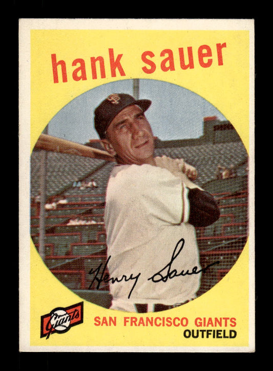 1959 Topps #404 Hank Sauer San Francisco Giants EXMT 10013038