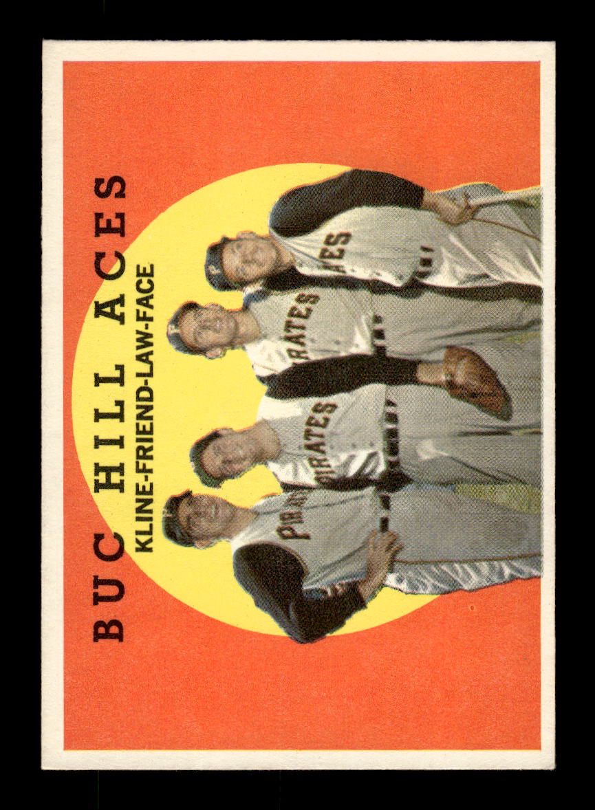 1959 Topps #428 Buc Hill Aces Vern Law Roy Face Pittsburgh Pirates EXMT 10013044