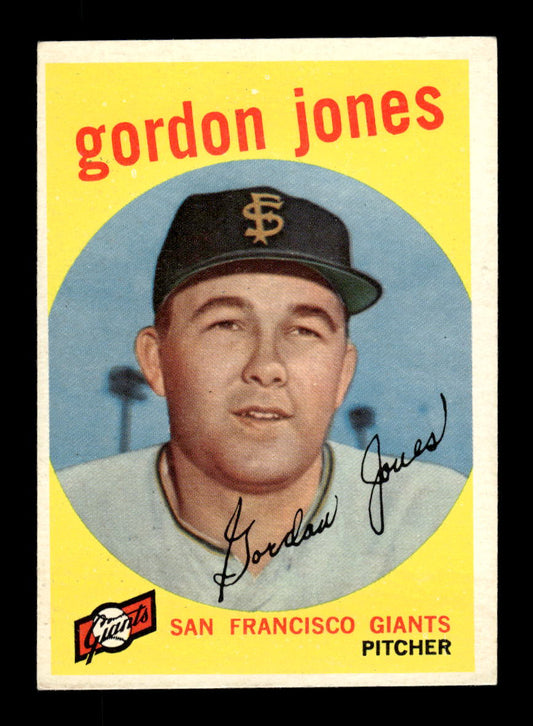1959 Topps #458 Gordon Jones San Francisco Giants EXMT 10013050