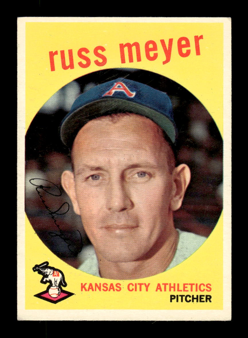 1959 Topps #482 Russ Meyer Kansas City Athletics EXMT 10013054