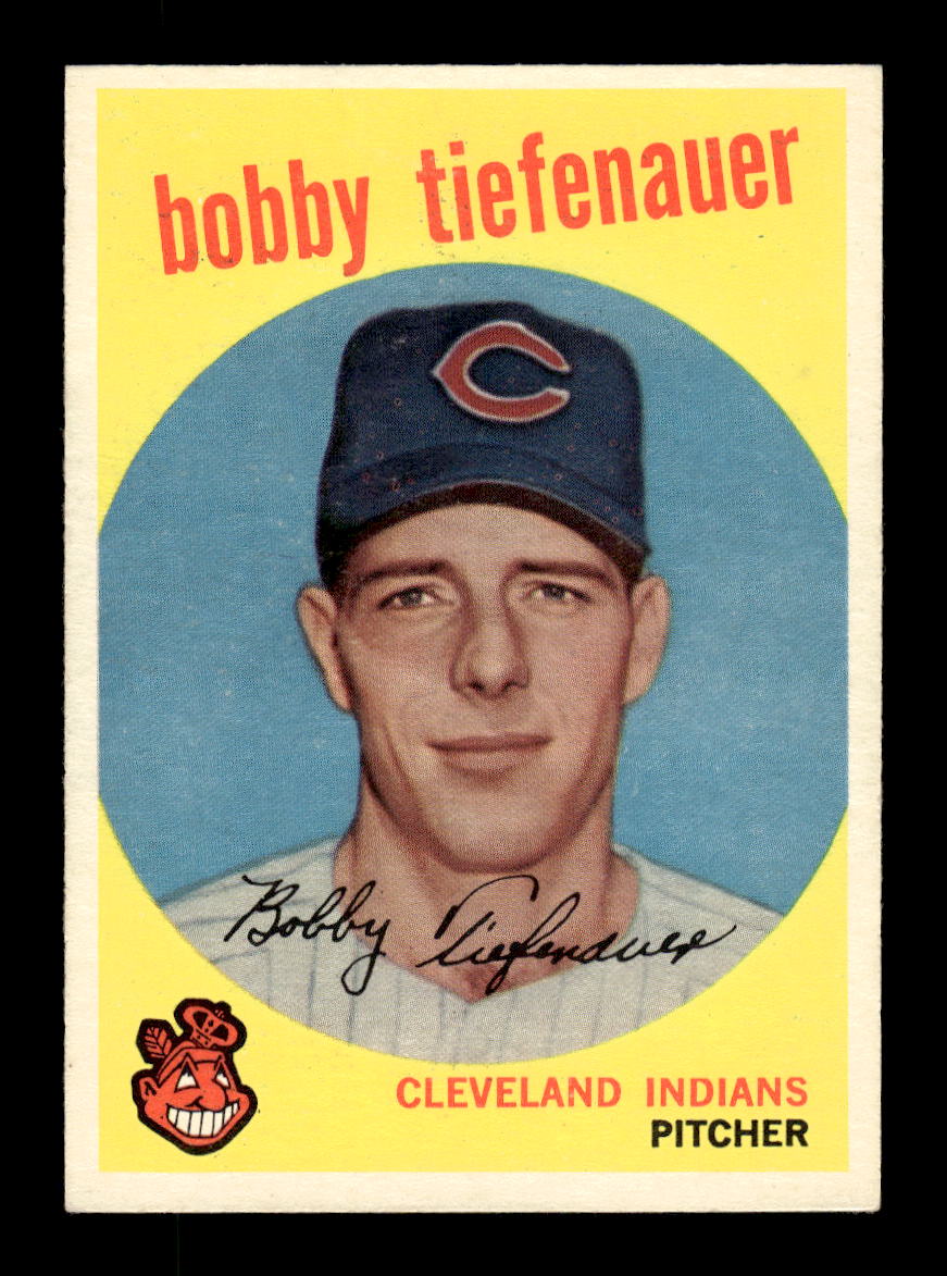 1959 Topps #501 Bobby Tiefenauer Cleveland Indians EXMT 10013060