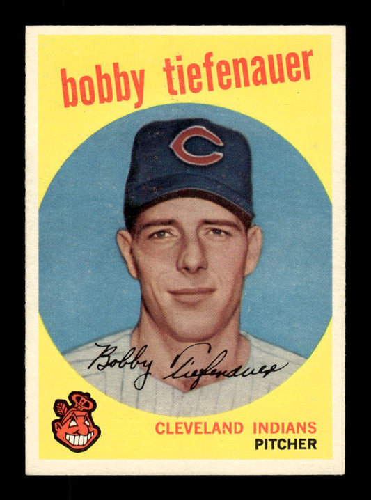 1959 Topps #501 Bobby Tiefenauer Cleveland Indians EXMT 10013060