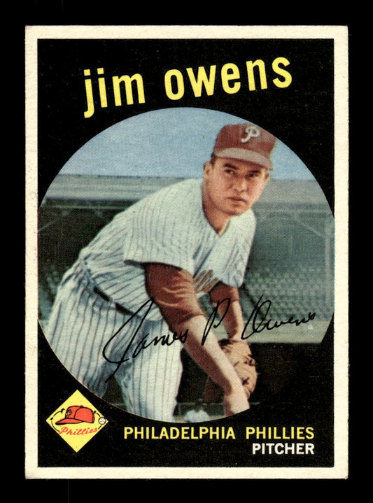 1959 Topps #503 Jim Owens Philadelphia Phillies EXMT 10013061