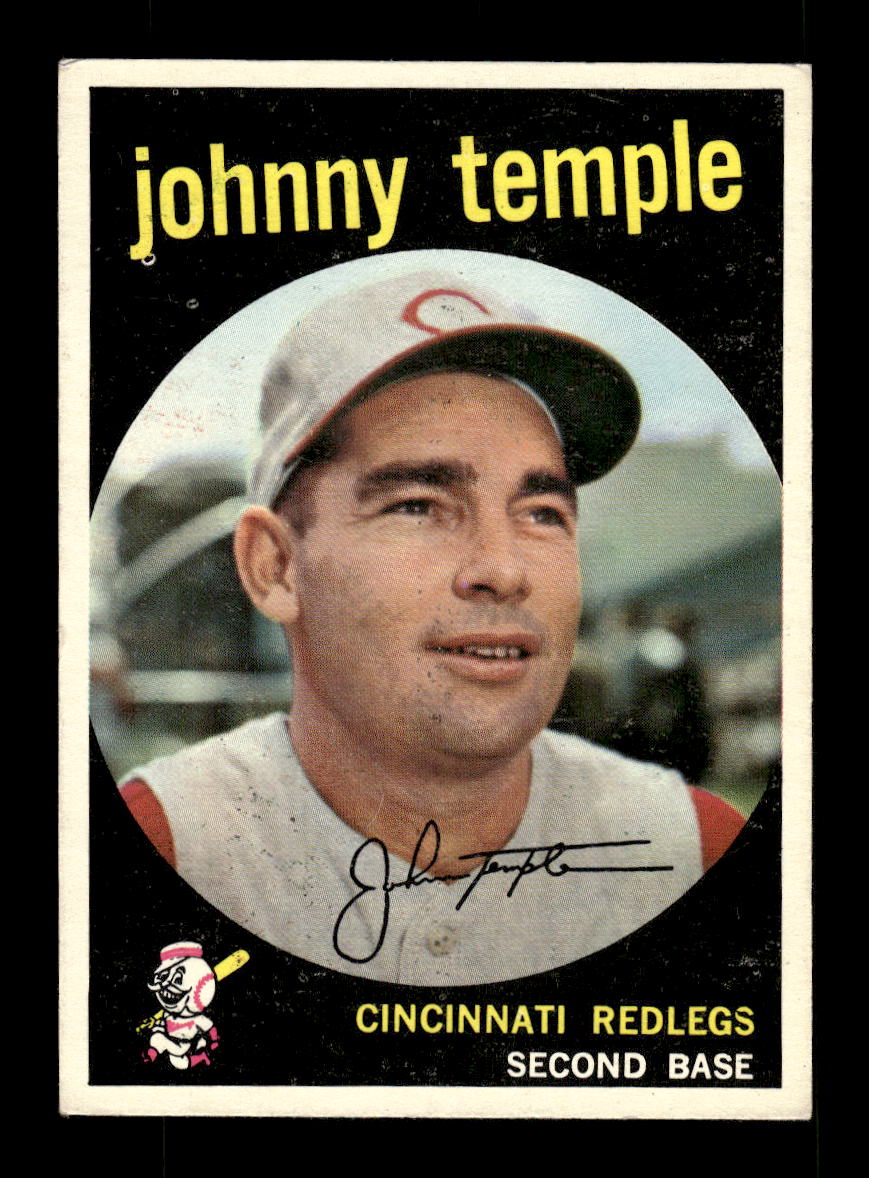 1959 Topps #335 Johnny Temple Cincinnati Redlegs EXMT 10013065