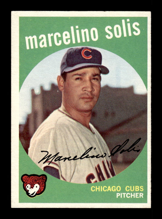 1959 Topps #214b Marcelino Solis Chicago Cubs EXMT 10013067