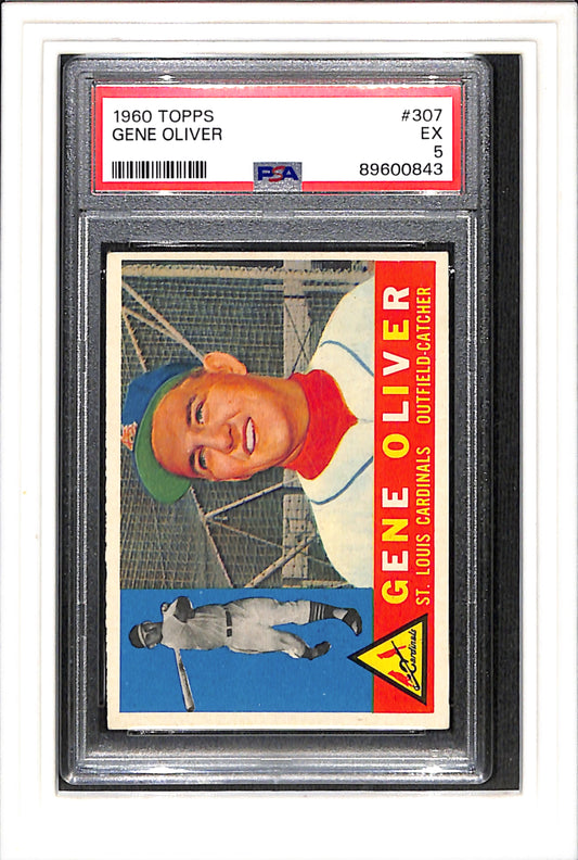 1960 Topps #307 Gene Oliver PSA 5 SN 89600843