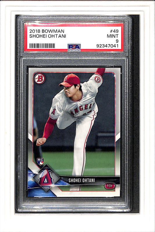 2018 Bowman #49 Shohei Ohtani PSA 9 SN 92347041