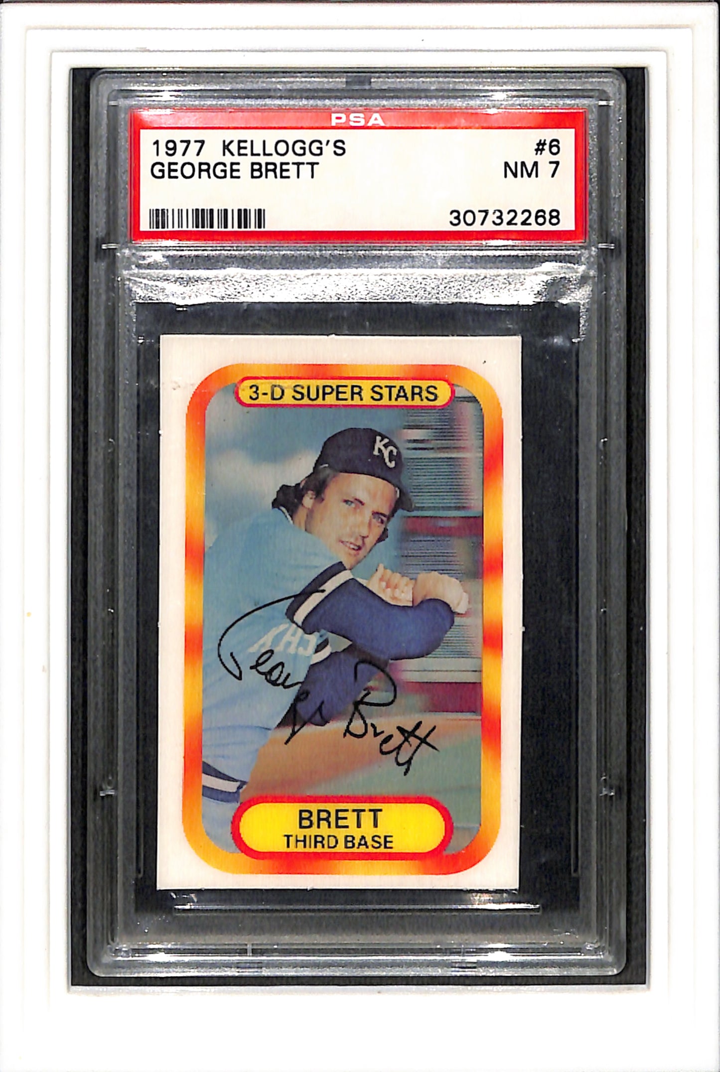 1977 Kellogg'S #6 George Brett PSA 7 SN 30732268